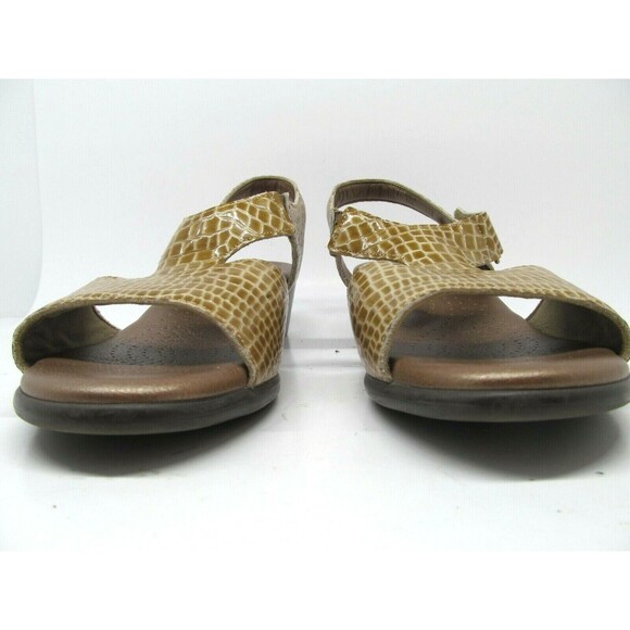 SAS Suntimer  Tri-Pad Comfort  T-Strap Brown Croc Print Sandals US 9 - Picture 4 of 7